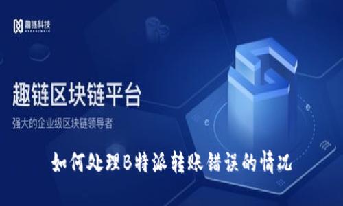如何处理B特派转账错误的情况